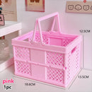 Axyaa Collapsible Storage Baskets - Multi-Color Organizer Boxes - Set of 5