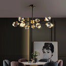 Axyaa Luxury Crystal Chandelier for Living Room and Bedroom, Indoor Ceiling Light