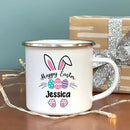 Axyaa Kids Bunny Enamel Mug - Personalized Easter Gift - Cocoa & Juice Cup