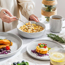 Axyaa Stoneware Set with Sesame Glaze - 16/32 Piece Dinnerware Collection