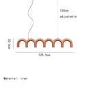 Axyaa LED U-shaped Chandelier for Modern Living Room, Bedroom, Kitchen, Bar, and Restaurant
