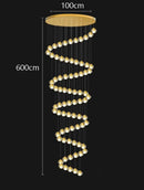 Axyaa LED Ring Pendant Chandeliers for Modern Living and Dining Room Lighting