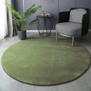 Axyaa Coral Velvet Round Carpet for Modern Home Decor & Kids Play Rug