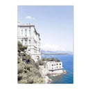 Blue Ocean Landscape Canvas Wall Art Print by Axyaa - Nordic Style Abstract Decor