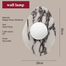 Axyaa Striped Marble Wall Lamp - Bulgari Style for Living Room, Bedroom, Corridor