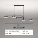 Axyaa Modern Black LED Chandeliers for Kitchen Dining Table, Stylish Hanging Lighting Fixtures