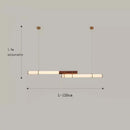 Axyaa Retro Wood Grain Chandelier for Restaurant, Bar, Living Room, Office, and Front Desk
