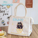 Axyaa Kawaii Thermal Lunch Bag: Cute Portable Bento Pouch for Women, Girls & Kids