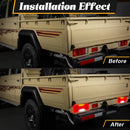 Axyaa LED Tail Lights for Toyota Land Cruiser 70 Series FJ75 Pick-Up - Running Signal Brake Tail Lamps