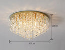 Axyaa Crystal Pendant Chandelier with E14 Holder for Modern Bedroom Lighting