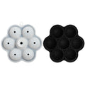 Axyaa Silicone Ice Hockey Maker 7-hole Whisky Ice Cube Mold for Kitchen, Bar & Parties