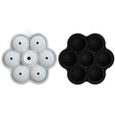 Axyaa Silicone Ice Hockey Maker 7-hole Whisky Ice Cube Mold for Kitchen, Bar & Parties