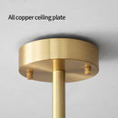 Axyaa Modern Black Gold Copper Chandelier: Nordic Living Room & Restaurant Light