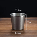 Axyaa Stainless Steel Retro Coffee Cups Office Tea Beer Mug Portable Picnic Drinkware