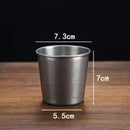 Axyaa Stainless Steel Retro Coffee Cups Office Tea Beer Mug Portable Picnic Drinkware