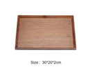 Axyaa Black Walnut Wood Japanese Tableware Hexagon Tray for Fruits and Tea