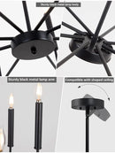 Axyaa Industrial Retro Chandelier for Dining Room and Kitchen