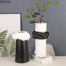 Axyaa Cloud Ceramic Vase Flowers Pots Desk Decoration Room Aesthetic Decor