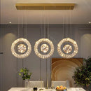 Axyaa Luxury Crystal Chandelier Pendant Light for Living & Dining Room