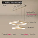 Axyaa Square Frame Chandelier for Living Room, Bedroom, and Dining Room