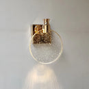 Axyaa Crystal Bedside Lamp, Luxury Mirror Front Wall Light for Bedroom and Bathroom