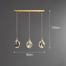 Axyaa Crystal Pendant Chandelier for Living Room Bedroom Kitchen - Modern Luxury Ceiling Light