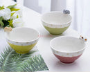 Axyaa Cute Cat Ceramic Soup Bowl - Personal Children's Creative Rice Bowl