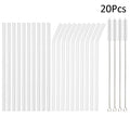 Axyaa High Borosilicate Glass Straw Set for Eco-Friendly Sipping