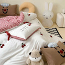 Axyaa Luxe Cotton King Bedding Set with Embroidery - Soft & Skin-Friendly