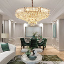 Axyaa Luxury Crystal Chandelier: Elegant Lighting for Living Room, Dining Room, Bedroom