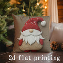 Axyaa Christmas Floral & Snow Pillow Cover for Sofa Bedroom Car - Rectangular Back Cushion
