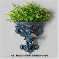 Axyaa Music Angel Resin Vase Wall Sticker Ornaments for Home Livingroom Wall Decoration