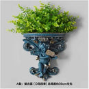 Axyaa Music Angel Resin Vase Wall Sticker Ornaments for Home Livingroom Wall Decoration