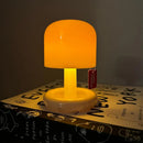 Axyaa Mushroom Mini Table Lamp Touch Cordless Soft Warm Light Rechargeable