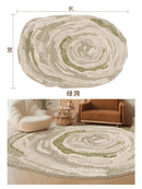 Axyaa Plush Retro Style Living Room Carpet - Soft, Fluffy, Non-slip Mat