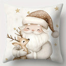 Axyaa Golden Christmas Series Pillowcase Set - 4pcs, 17.7" x 17.7"