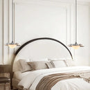 Axyaa Black Natural Stone Pendant Chandelier for Bedroom and Living Room