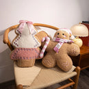 Gingerbread People Girls Pillow Set by Axyaa - Festive Bedroom and Sofa Decor