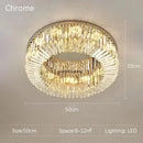 Axyaa LED Crystal Ceiling Lamp: Modern Home Decor Atmosphere Lighting