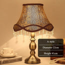 Axyaa Retro Gauze Desk Lamp with LED Floor, Living Room & Bedroom Lighting Fixtures