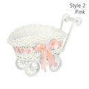 Axyaa Hand-Woven Small Cart: Creative Storage Basket for Home, Wedding & Gifts