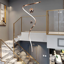 Axyaa Exquisite Hall Staircase Chandelier Ceiling Lights Indoor Lighting Fixtures