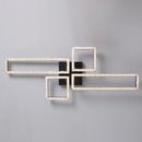 Axyaa Modern Black LED Ceiling Light for Stylish Bedroom and Living Room