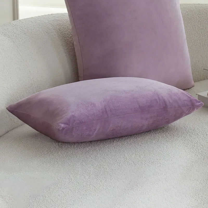 Axyaa Soft Pink Velvet Cushion Cover - Simple Home Decor