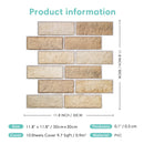 Axyaa Faux Brick Wall Panel Peel and Stick Tile for Kitchen Bathroom