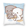 Axyaa Bedroom Living Room Couple Cute Cat Fishing Goma Federa Decor Set
