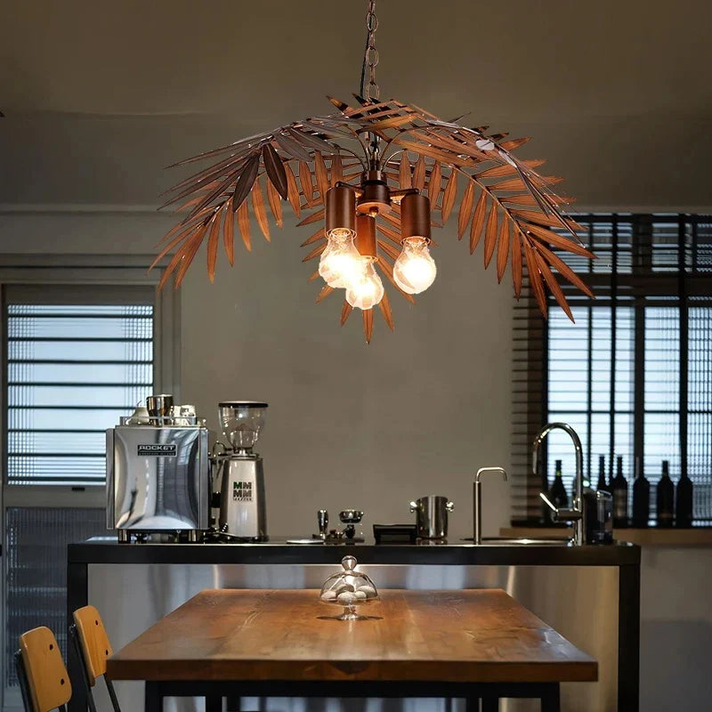 Axyaa Bronze Coconut Tree Pendant Lamp for Home and Hospitality Spaces