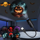 Axyaa Halloween LED Projector Light Ghost Skull Night Light