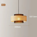 Axyaa Handmade Rattan Chandelier LED Pendant Lamp for Home Decor