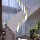 Axyaa Modern Staircase Chandeliers LED Pendant Light for Living Room